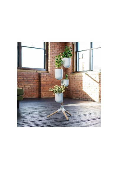 Modern Çok Katlı Saksılık Ayaklı Dekoratif Bitki Standı 4 Saksılı