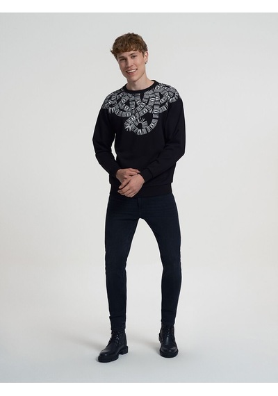 LOFT Oversize Fit Erkek Sweatshirt Lf2034957 Q1.v1 Siyah