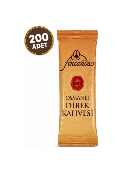 Okkalı Fincanda Osmanlı Dibek Kahvesi 200 Adet Tek Fincanlık Paketlerde Türk Kahvesi