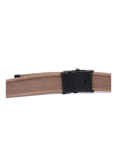 Livize Unisex Siyah Tokalı Kolon Kemeri 4Cm Taba Taba