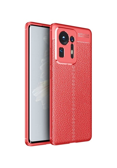 Xiaomi Mi Mix 4 Kılıf Zore Niss Deri Desenli Silikon Kılıf
