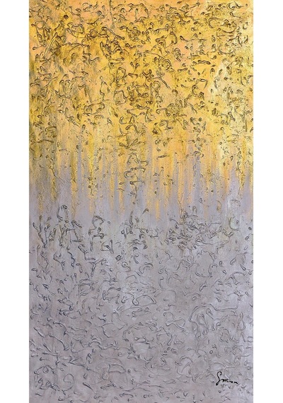 Dokulu Büyük Boy El Yapımı Yağlı Boya Tablo 84x139cm