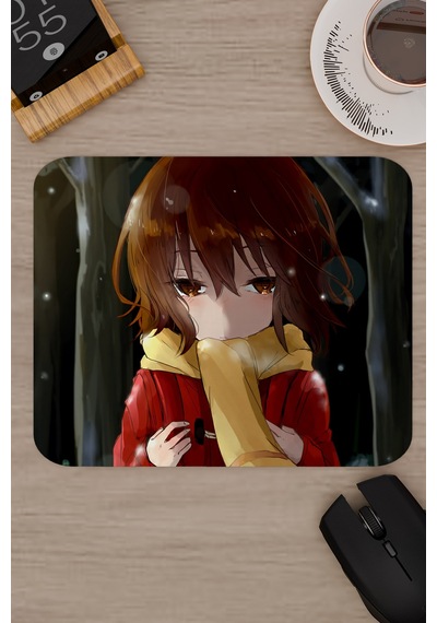 Erased Anime V4 - 22x18 Gaming Kauçuk Kaymaz Taban Mouse Pad Fare Altlığı