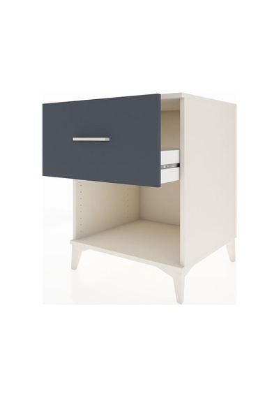 Kronos Komodin Tek Çekmeceli 60x59x80 Aytaşı-antrasit Aytaşı