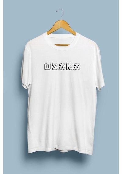 Uyguntarz Unisex Osaka Tasarım Tshirt Beyaz
