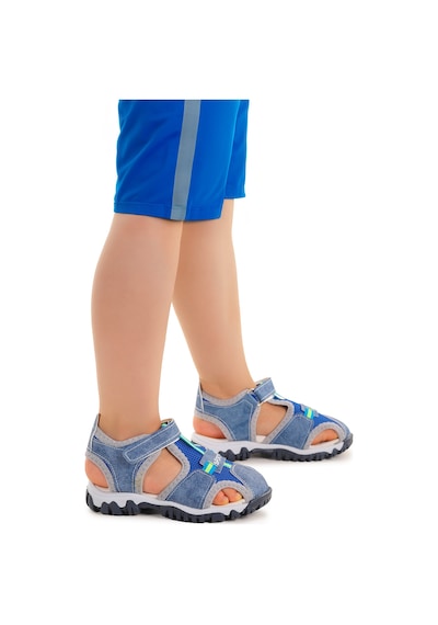 Kiko Kids Erkek Bebek Sandalet Arz 2399 Kot Mavi