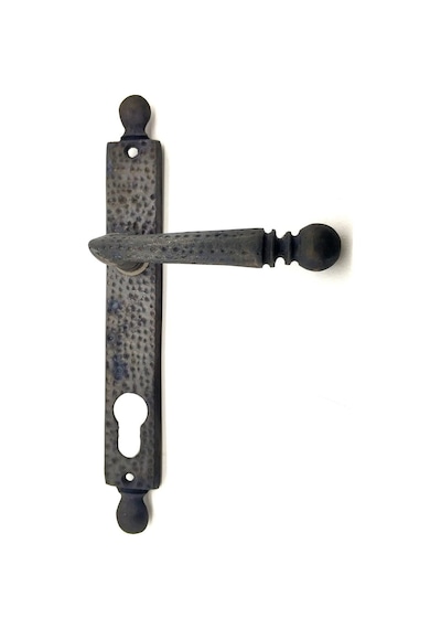 Cntma Antika Tarz Dekoratif Pirinç Misket Oda Kapı Kolu - 245x34 Mm, Oksit