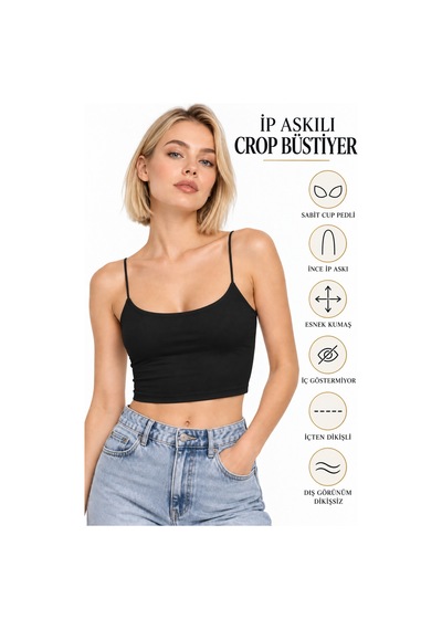 Mrm Pro Kadın 2 Li Siyah Beyaz Sabit Göğüs Pedli İnce İp Askılı Crop Büstiyer Seti Çok Renkli Çok Renkli Mrm Pro Kadın 2 Li Siyah Beyaz Sabit Göğüs Pedli İnce İp Askılı Crop Büstiyer Seti Çok Renkli Çok Renkli