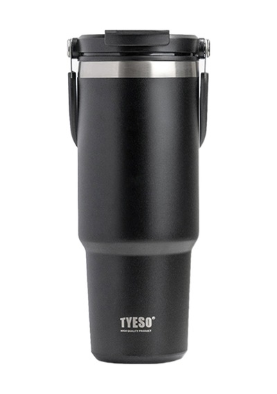 Tyeso Dailyneed Termos Vakumlu Paslanmaz Çelik İki Katmanlı 900ml Siyah