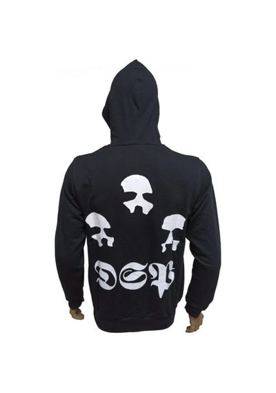 Stüdyo Ümit Mayhem De Mysteriis Dom Sathanas Metal Band Baskılı Kapüşonlu Fermuarlı Sweatshirt Siyah Siyah