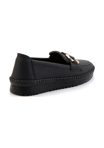 Bambi Siyah Kadın Loafer Ayakkabı K01536194009 Siyah