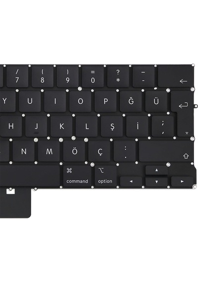 Apple Uyumlu MacBook Pro M1 13" 2020 A2338 Klavyekeyboard Tr Q Büyük Enter