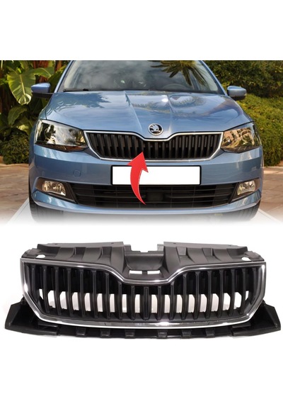 Skoda Fabia Ön Panjur Kromlu 2015-2018 6v0853653