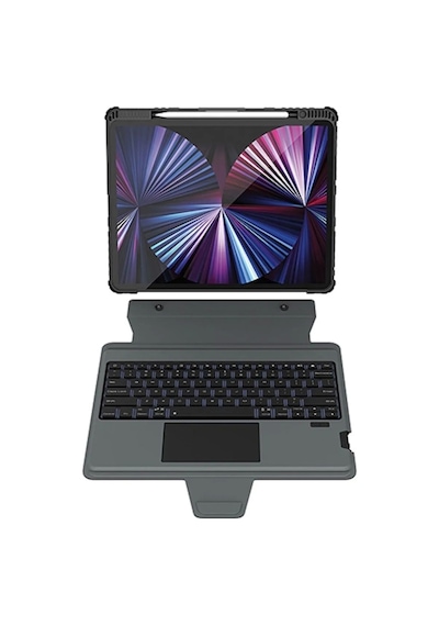Nillkin Nlk-0336 Bumper Combo Klavyeli Kılıf Apple Uyumlu iPad Pro 12.9 İnç 2020/2021/2022