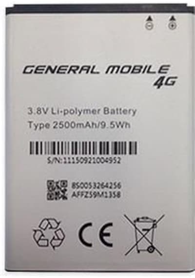 General Mobile 4G Batarya Android One