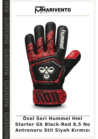 Özel Seri Hummel Hml Starter Gk Black-red 8,5 No Antrenoru Stil Siyah Kırmızı Siyah - Kırmızı