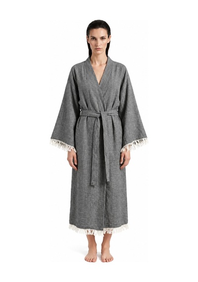 Brandsmiths Elan Grey Kimono Sarı