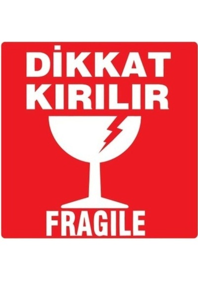 Zebra Dikkat Kırılır Etiketi 100 100 500 Lü Adet