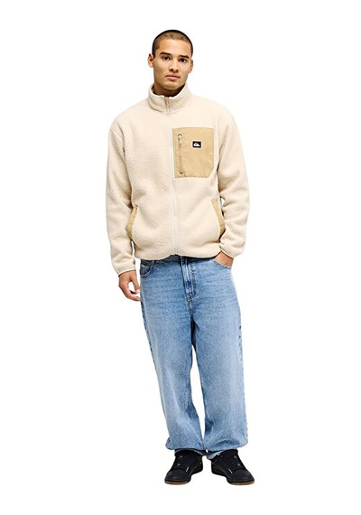 Quiksilver Clean Coast Fz Bej Dik Yaka Regular Fit Erkek Polar Sweatshırt Çok Renkli