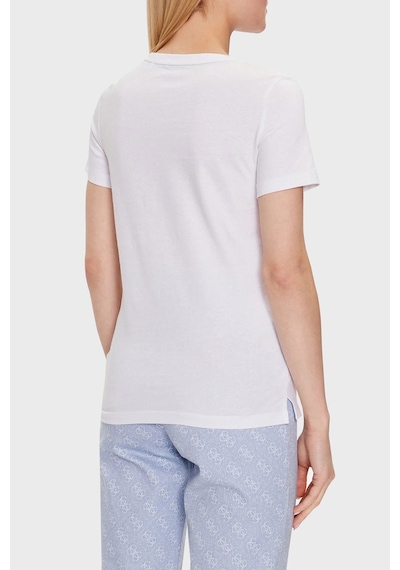 Guess Marka Logolu Kadın T-shirt Beyaz