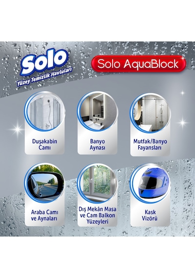 Aquablock Yüzey Temizlik Havlusu 12'li 360 Yaprak Tekli