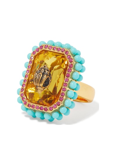 Emerald Cocktail Ring Kadın Yüzük 2x2x2.5 Cm Turuncu