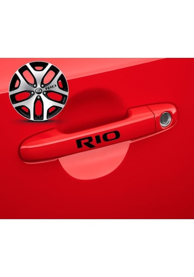 Kia Rio Kapı Kolu Sport Sticker Yapıştırma 8 Adet