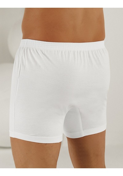6 Lı Paket Şahinler Penye Pamuk Erkek Boxer Beyaz Me010 Beyaz