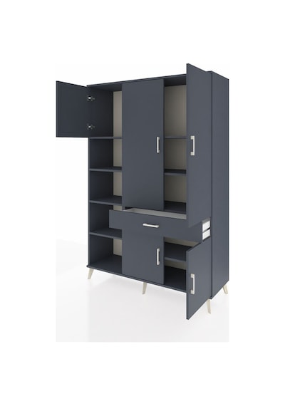 Hyperion Dolap 8 Raflı Tek Çekmeceli 5 Kapaklı 132x44x195 Antrasit-antrasit/antrasit Antrasıt/antrasıt - Antrasıt Hyperion Dolap 8 Raflı Tek Çekmeceli 5 Kapaklı 132x44x195 Antrasit-antrasit/antrasit Antrasıt/antrasıt - Antrasıt