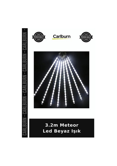 3.2m Meteor Led Beyaz Işık Mekan Dekoru Bahçe Işığı