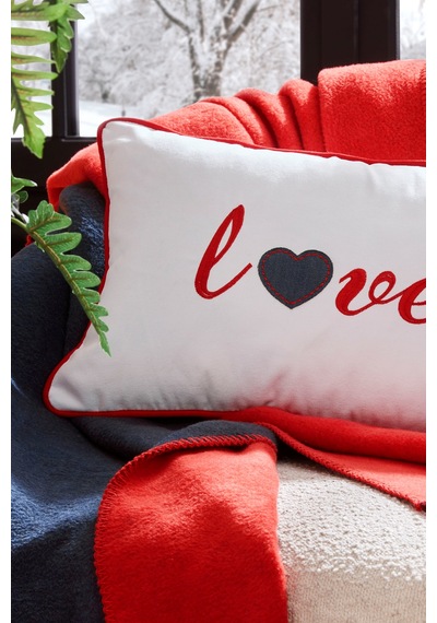 Özdilek Love Dekoratif Yastık 31x50 Cm Beyaz