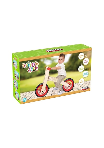 02 001 Pilsan Freestyle Cycle - Ahşap Bisiklet Pedalsız / 24  Ay