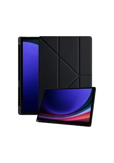 Samsung Galaxy Tab A11 Kalemlikli Mars Tablet Kılıfı - Siyah Arka Kapak