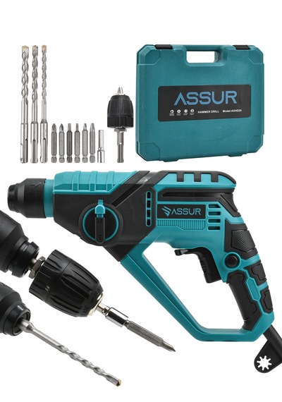 Assur ASR507 250W Darbeli Kırıcı Delici Hilti Mavi