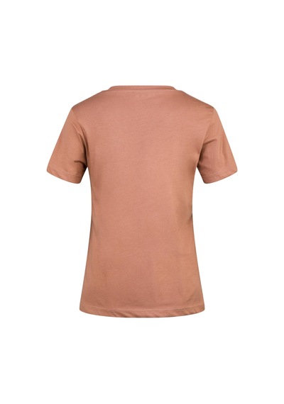 2as Alone Baskılı V Yaka Kadın T-shirt 404 Kahve