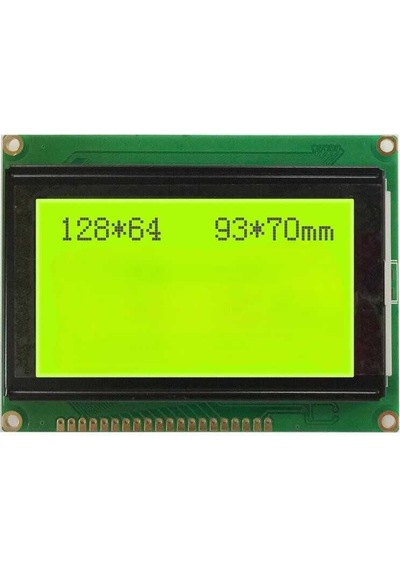 Robotistan 128x64 Grafik Lcd, Yeşil Üzerine Siyah