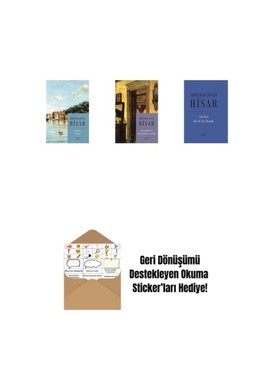 Boğaziçi Yalıları Kitap Boy + Ali Nizami Bey İn Alafrangalığı Ve Şeyhliği Kitap Boy + Aşk İmiş Her Ne Vâr Âlemde Ciltli + Okuma Sticker'ları