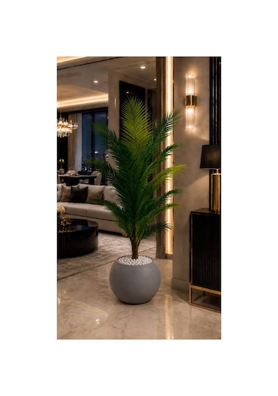 Yapay Ağaç Areka Palmiyesi 150 Cm Lux Saksı Dahıldır Yeşil