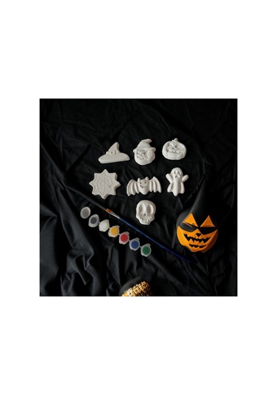 Halloween Cadılar Bayramı Taş Boyama Kabak Objeler