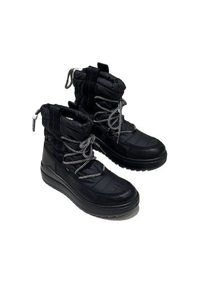 Bot Kar Kadın 6381 6j Jacalu Textile Upper And Leather-pu Sole Black Black