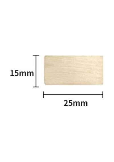 Ayrex Mühürcüm Mühür Mumu Damga 15 Mm Dikdörtgen Boş Pirinç Kafa + Ahşap Sap R5799x15