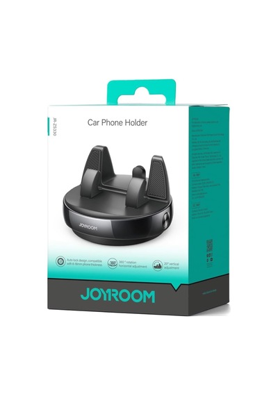Jr-zs330 Car Phone Holder Adhesive Dashboard Mount Phone Stand, Dark Black