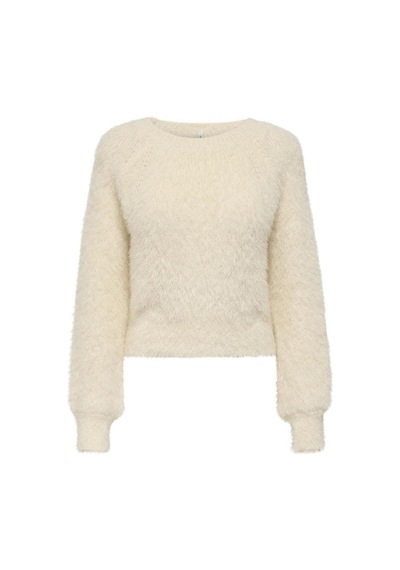 Only Onllulu Ls Rıb Short O-neck Cc Knt Beyaz