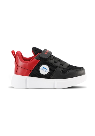 Slazenger KAVITHA KTN Çocuk Cırt Cırtlı Siyah - Kırmızı Sneaker