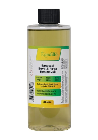 Sanatsal Boya Ve Fırça Temizleyici Sıvı 250 Ml. Brush Cleaner