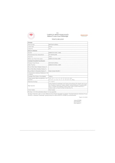 Gmt Borex Etanolamin 20 Lt Boron Etanol Amin - Sıvı Bor
