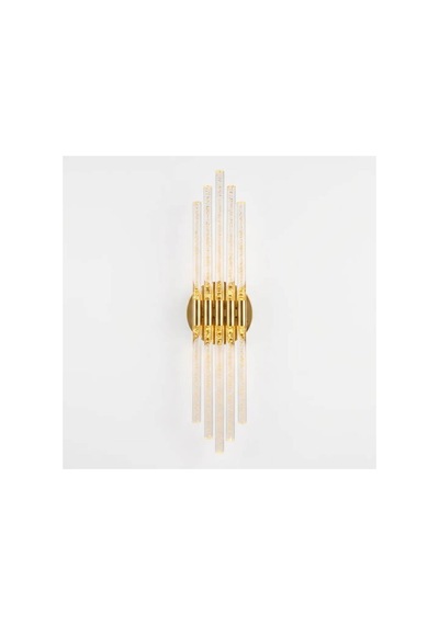 Bhbackhome Aura Medium 39 Cm Modern Tasarım Led Aplik - Duvar Lambası - Gold - Günışığı Gold Günışığı Led