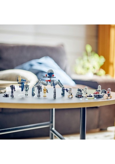 LEGO® Star Wars™ Klon Trooper ve Savaş Droidi Savaş Paketi Seti 75372-7+ Yaratıcı Oyuncak Yapım Seti - 215 Parça