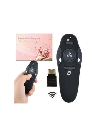 Store Profesyonel Laser Pointer 2.4ghz Usb Kablosuz Projeksiyon Sunum Kumandası Çok Renkli