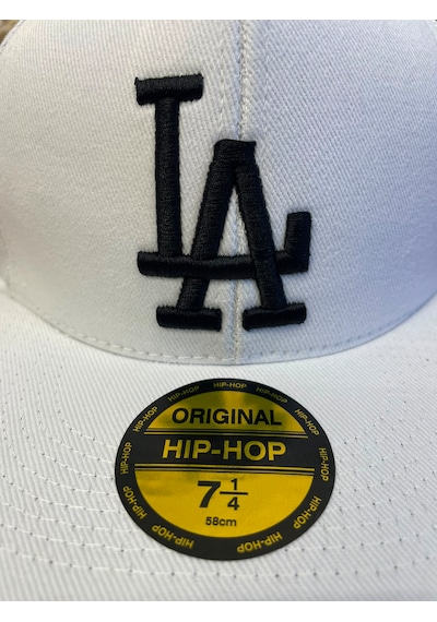 Hamze La Los Angeles Hiphop Snapback Rapper Baseball Drip Şapka Cap Beyaz